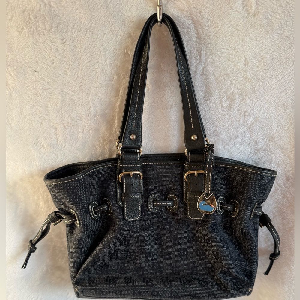Dooney & Bourke Black Monogram Shoulder Bag